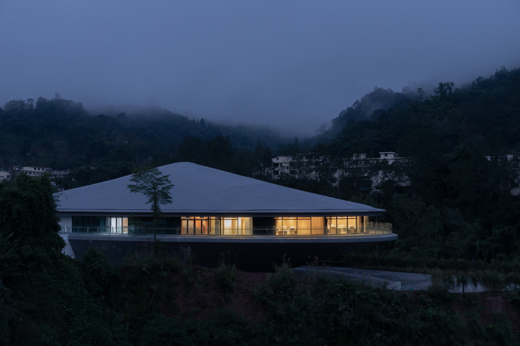 四川雅安周公山楠水阁温泉酒店会议中心丨中国雅安丨山间建筑-96