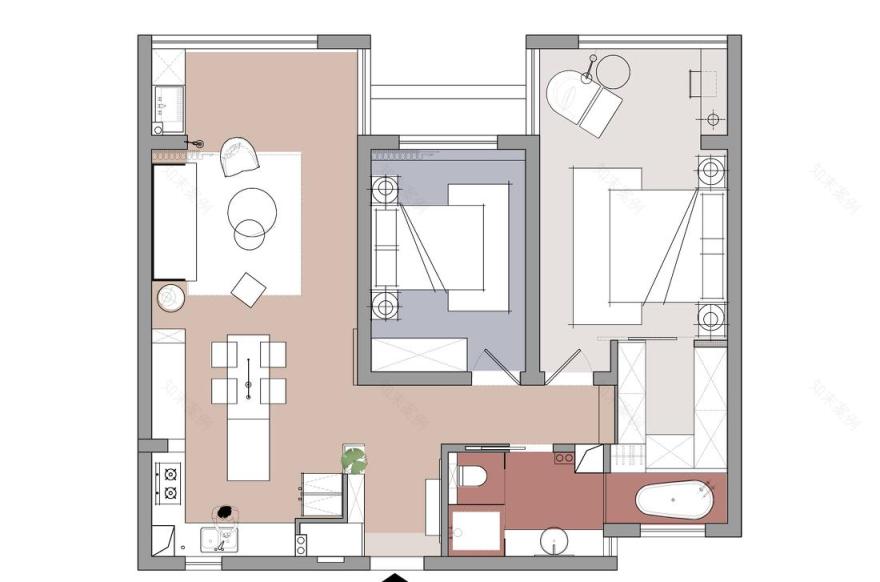 梦想中的缤纷家 · 105 平公寓改造记-4