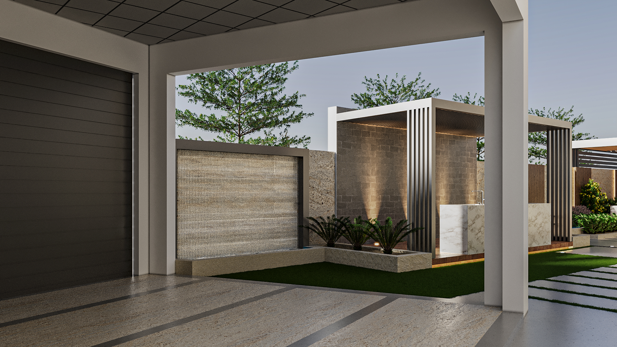 250 sqm area landscape design-3