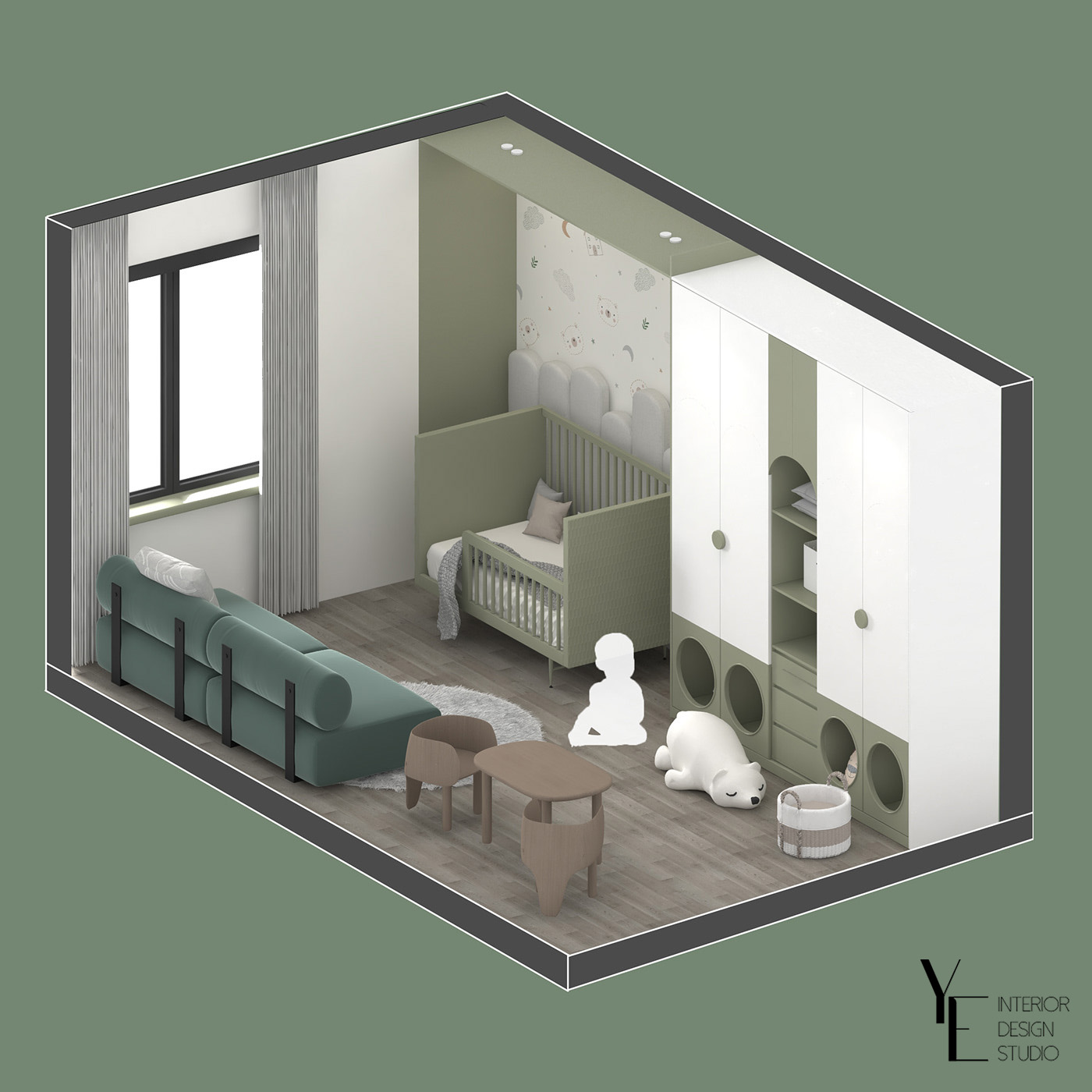 绿色公寓丨突尼斯丨YE INTERIOR-39