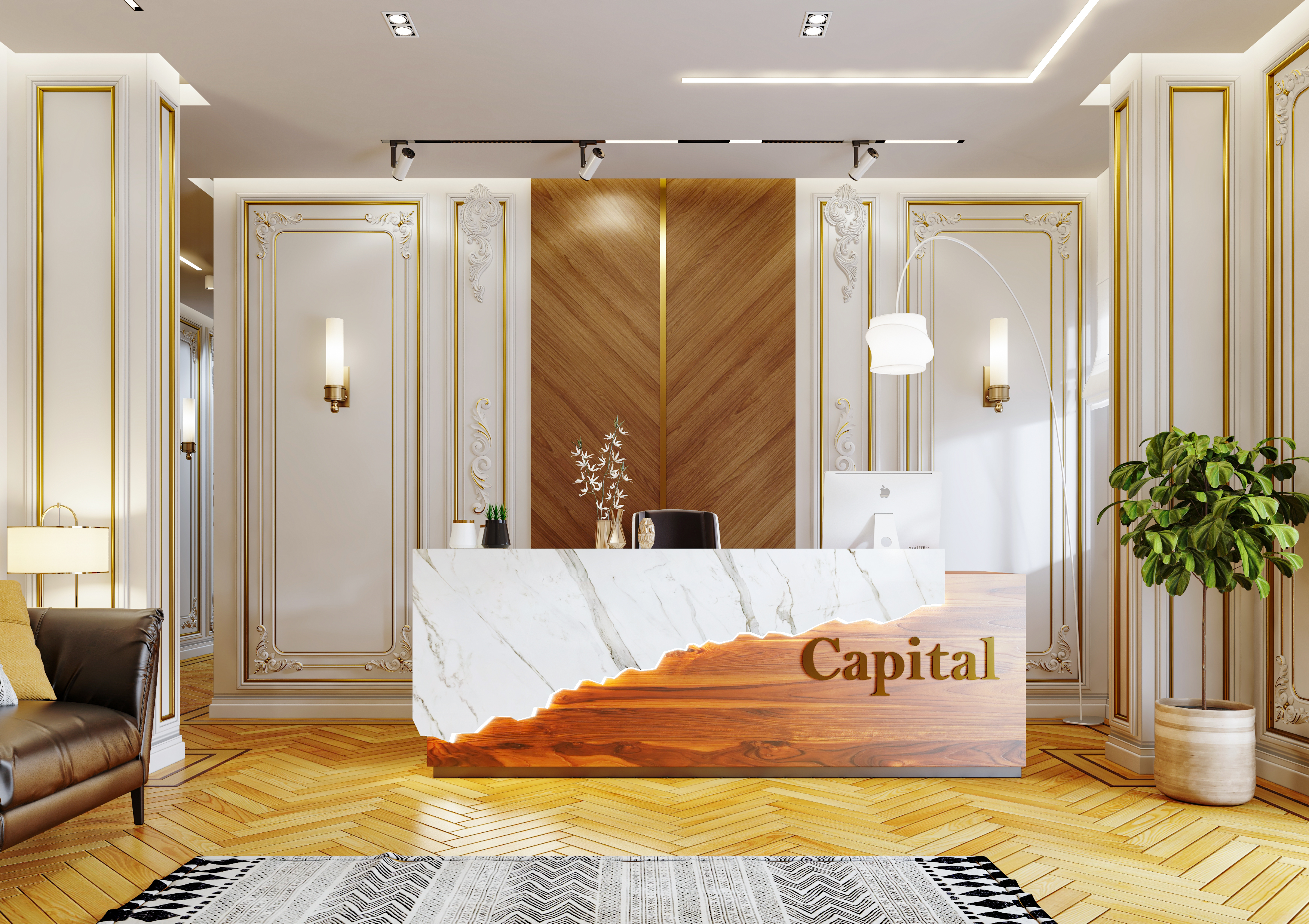 埃及某办公室接待区入口设计-10