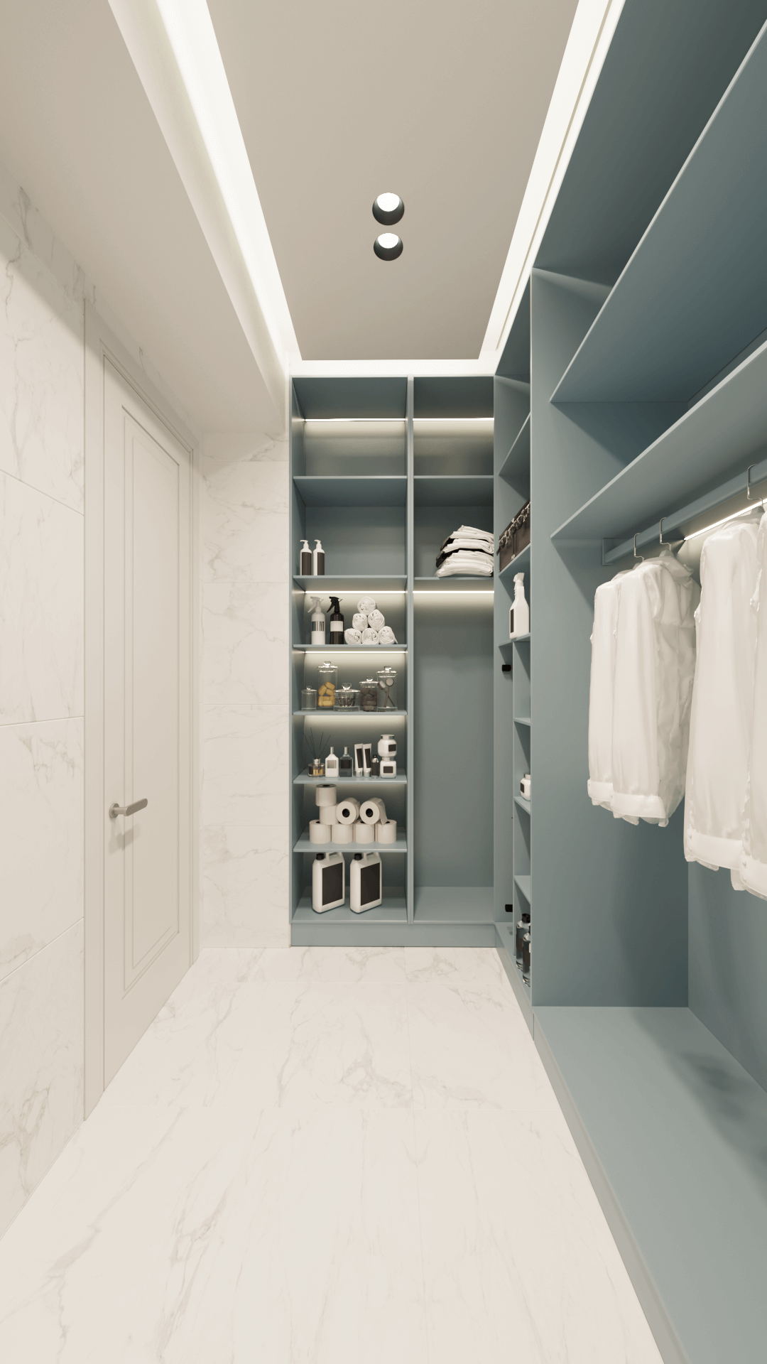 170㎡浅色系公寓设计 方寸之间，皆是雅韵！-19