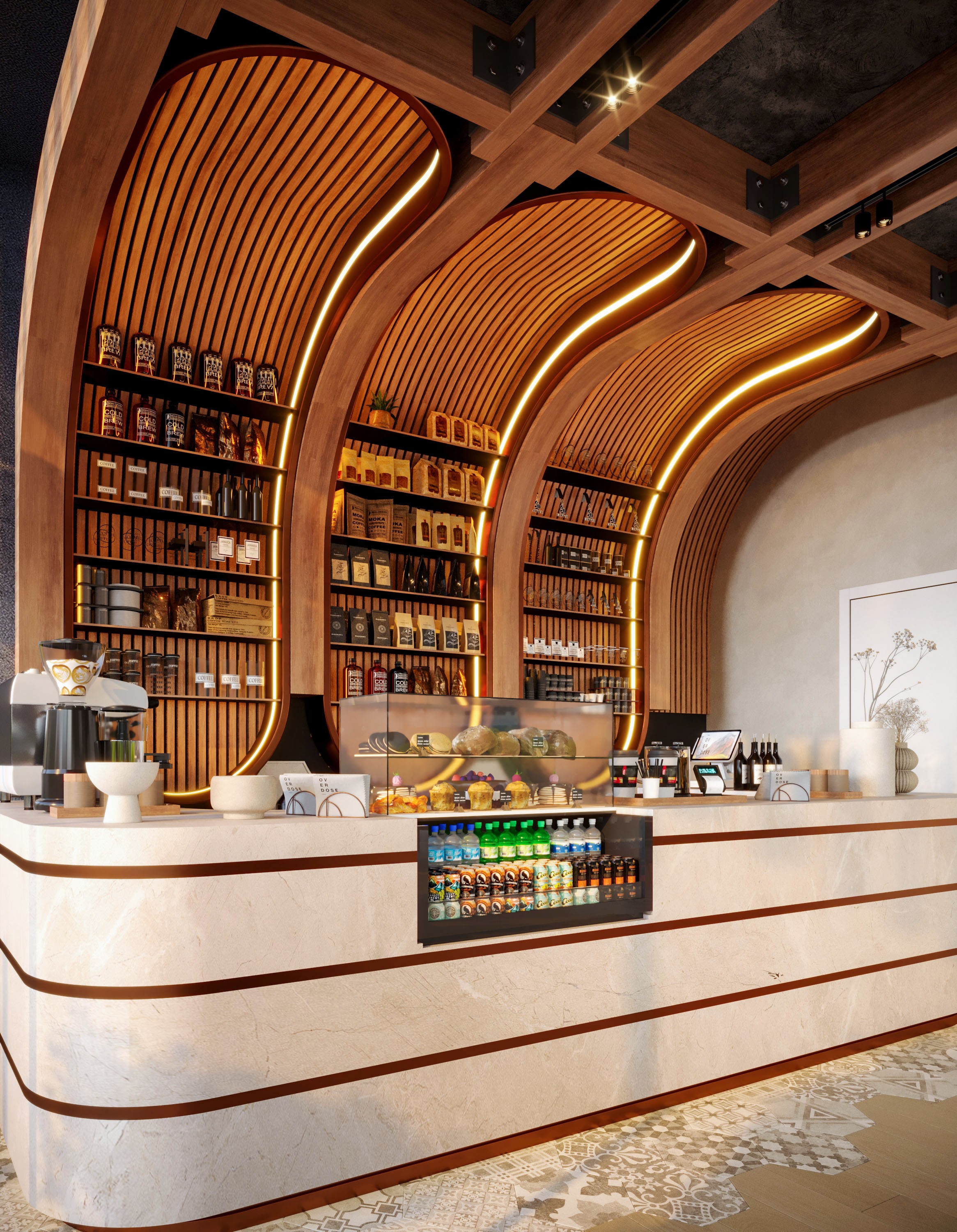 【Mahmoud Adel】OverDose Coffee Shop Design-12
