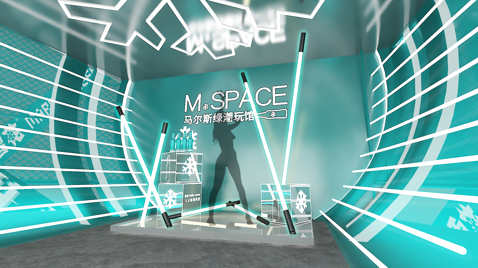 2020 华润雪花马尔斯绿啤酒展台设计-13