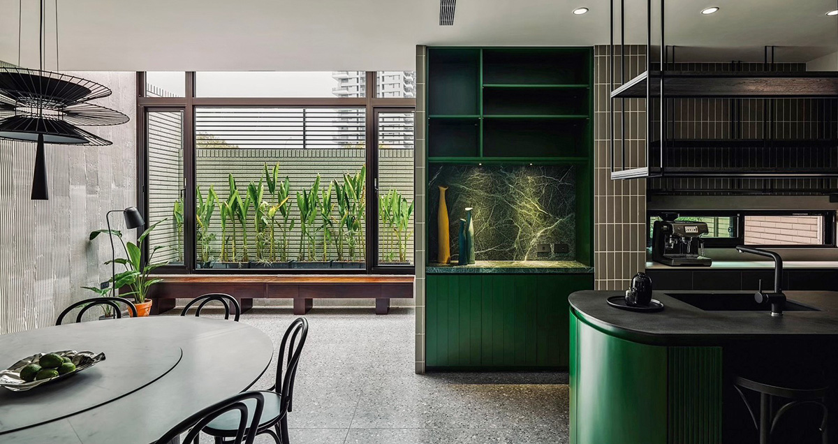 家装设计案例鉴赏——摩登复古感，玩味混搭经典美学-11