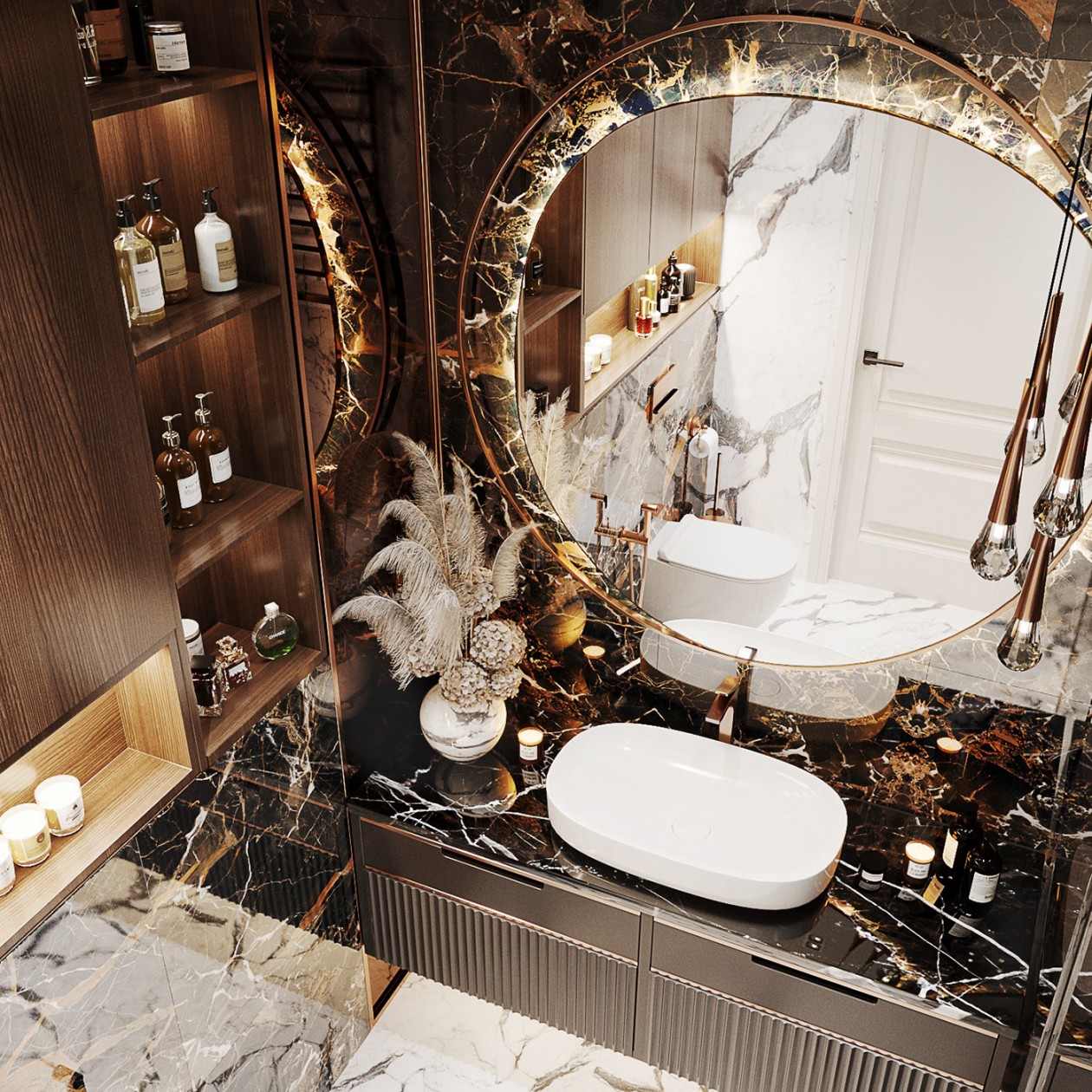 160平 现代混搭风格-13