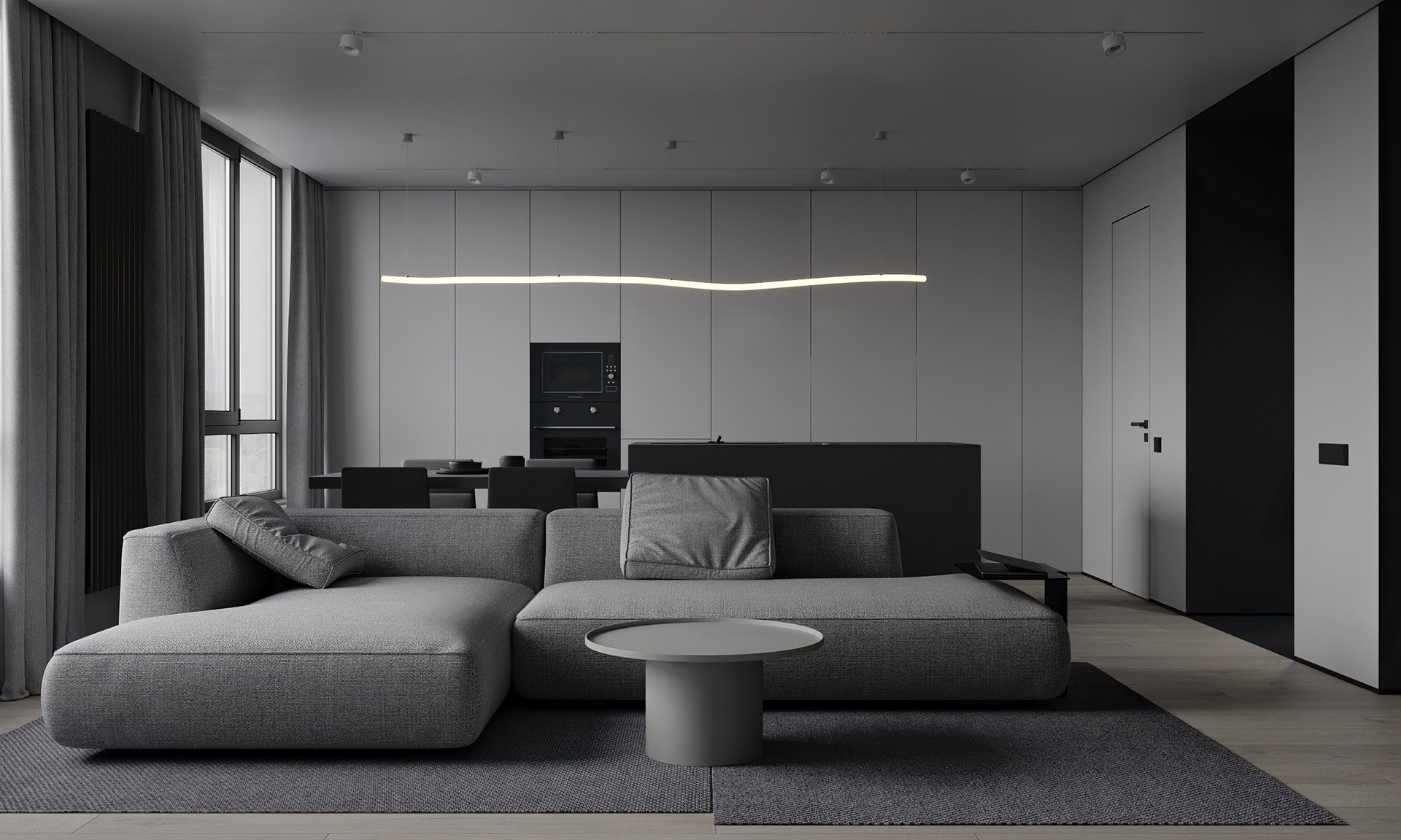 72平 小户型现代简约空间设计-1