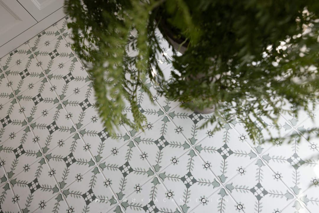 复古蓝红拼接法式美居丨晓安设计-33