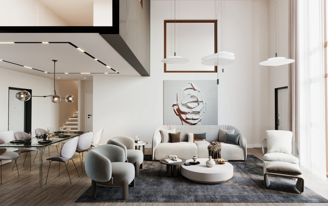 165㎡ 现代简约风别墅设计-4