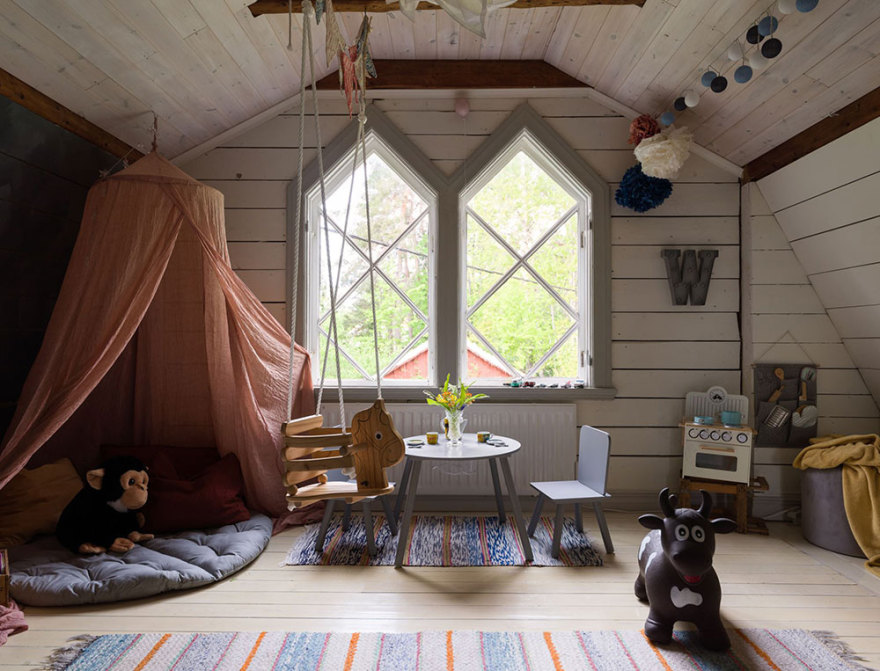 瑞典独特拱窗乡村小屋-24