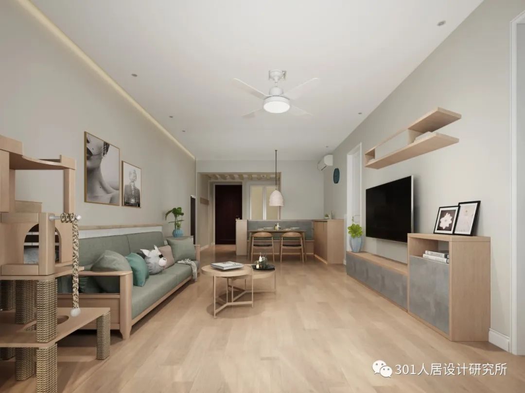 82㎡阳光小居，原木白灰打造甜蜜空间-21