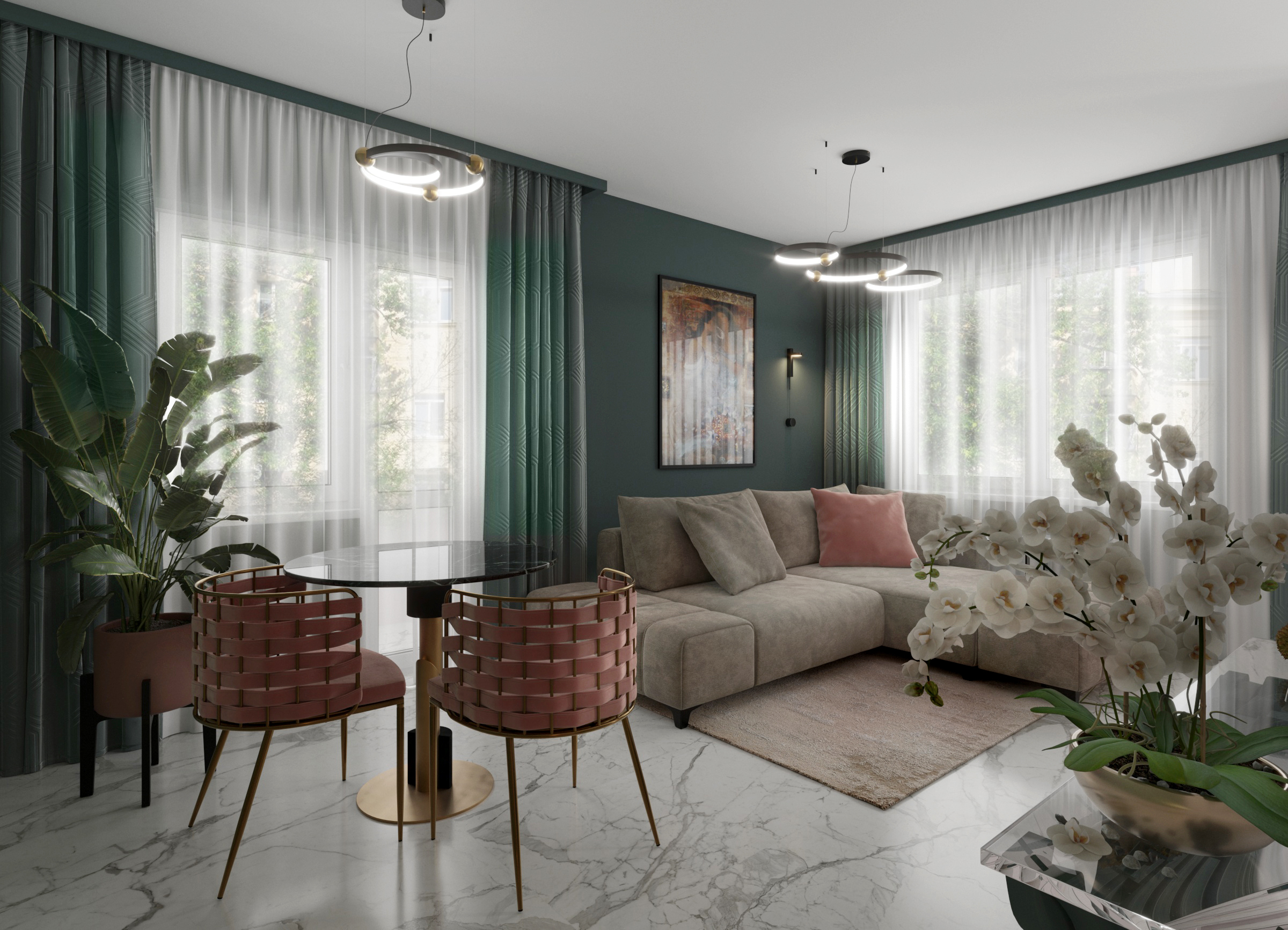 现代风格一居室设计-2