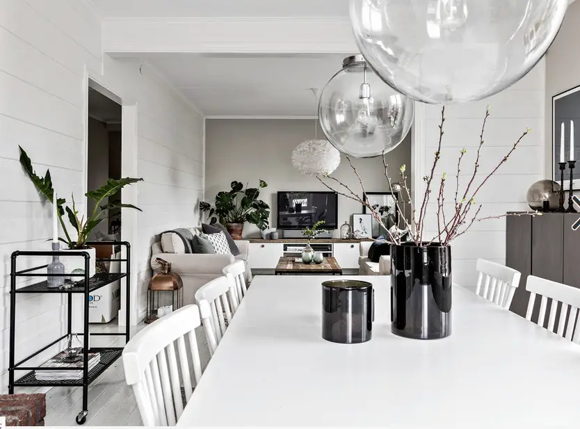 斯堪的纳维亚风格公寓，半开放式卫浴设计-5