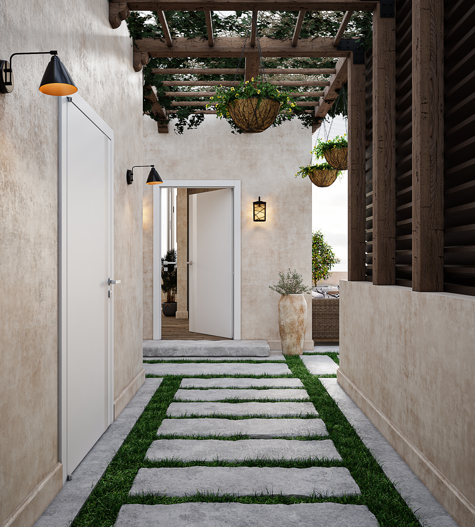 私人别墅屋顶户外休息区设计-2