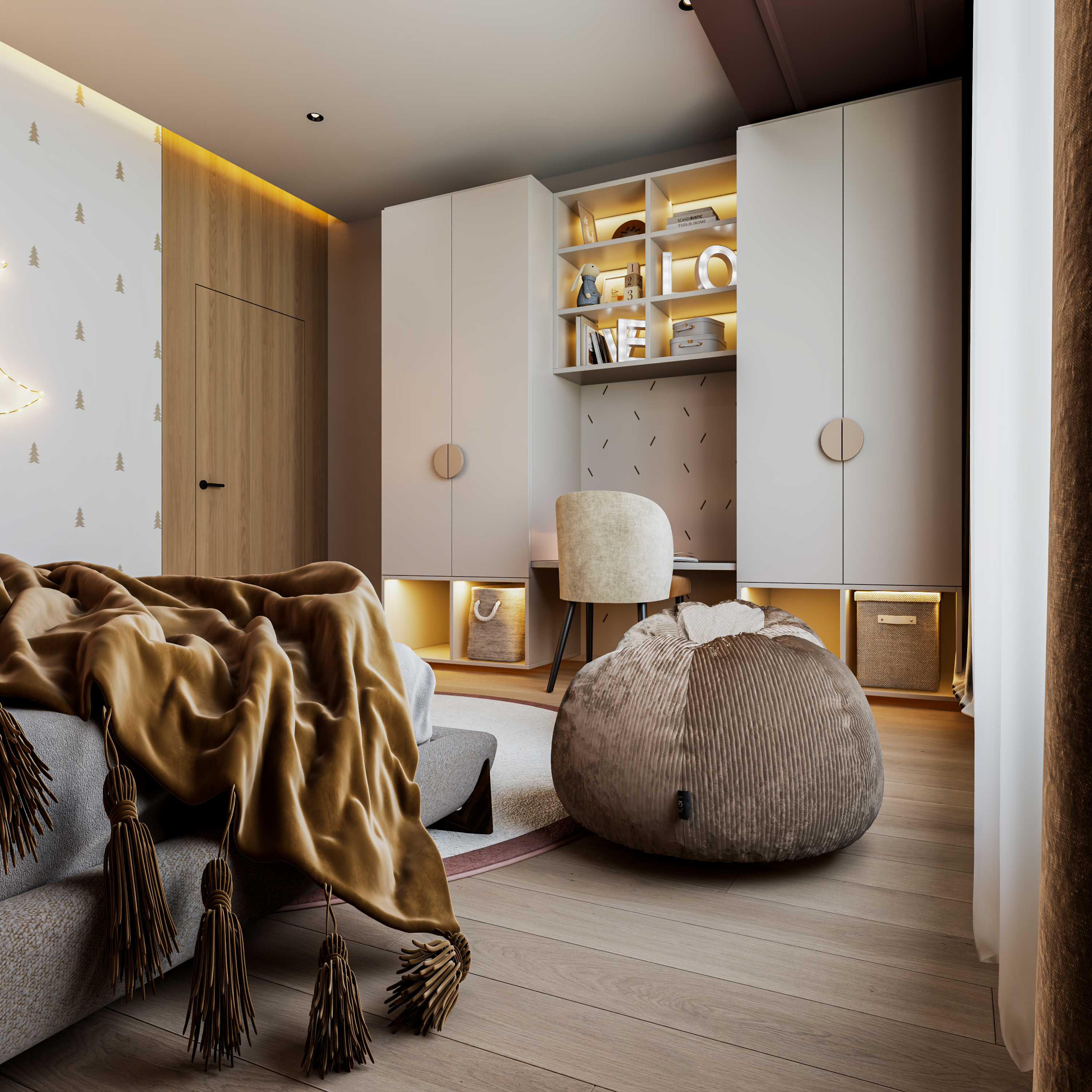 Bed girl design 女孩房-1