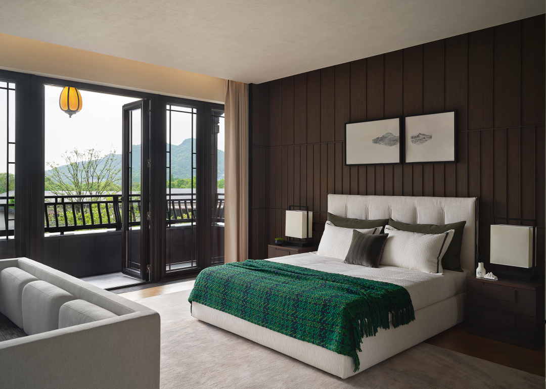 银杏汇湘湖天境 新中式挑空别墅丨中国杭州丨H.N.LIN空间美学馆-49