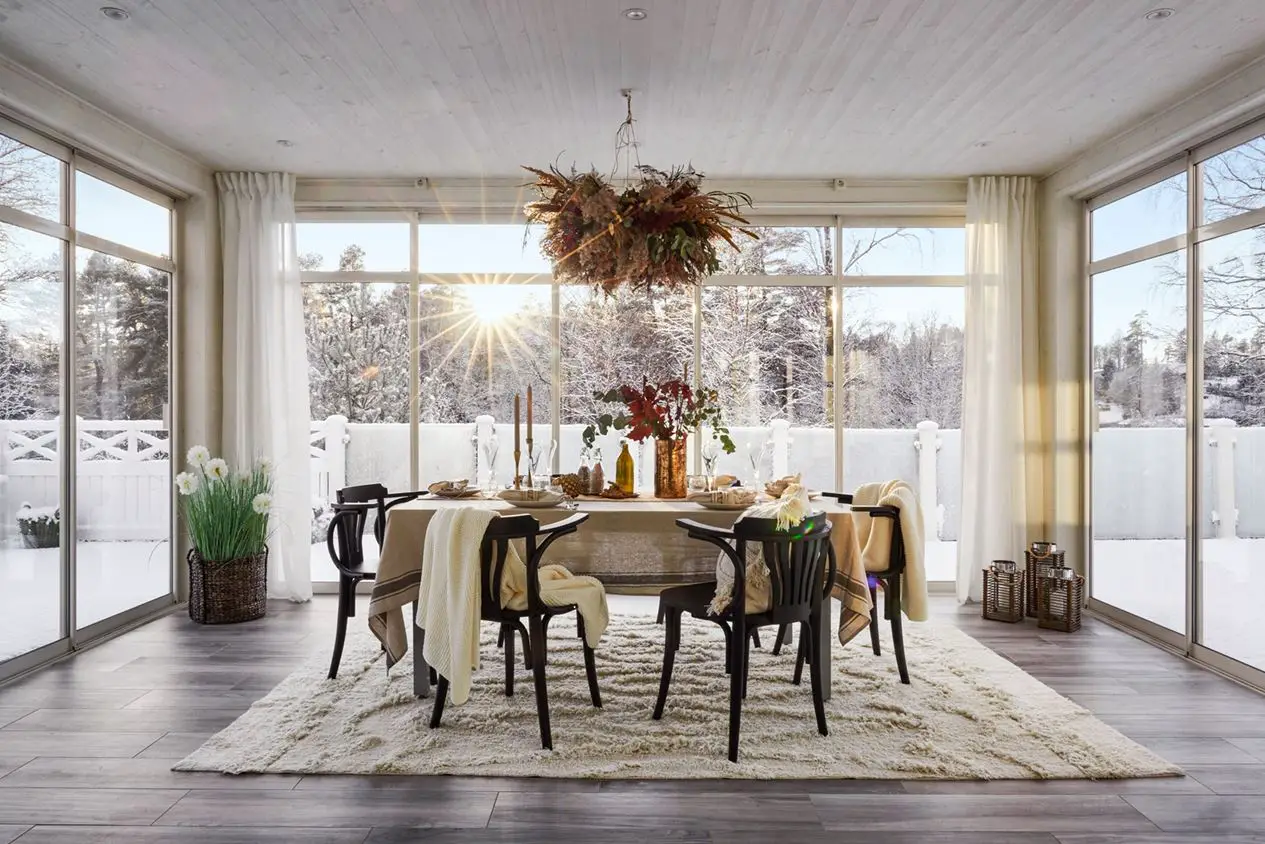 瑞典雪中明亮乡村别墅-1