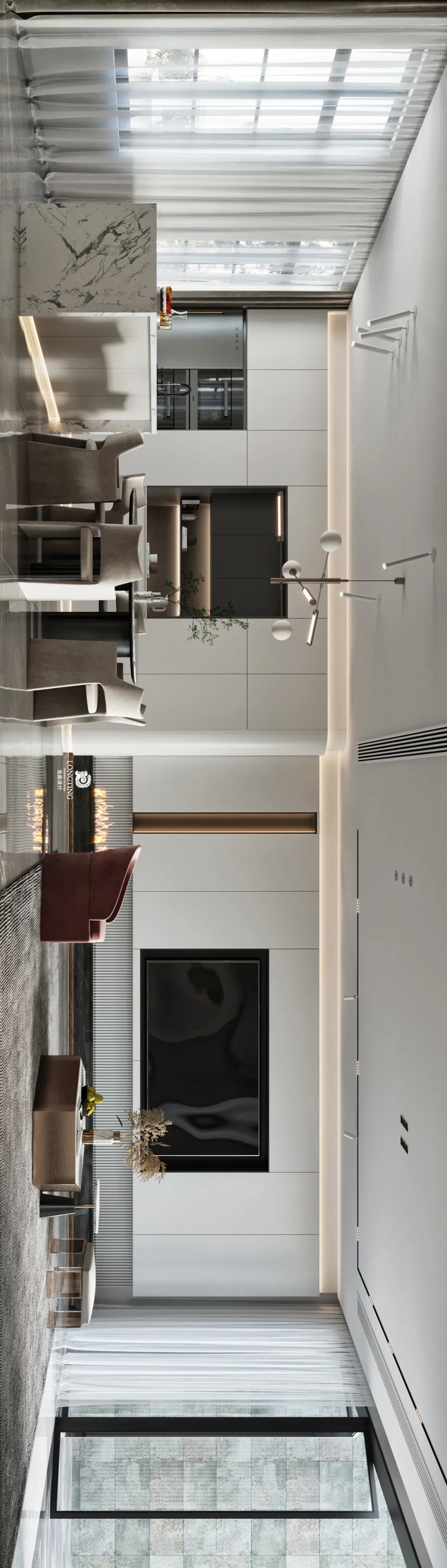 绿城御园现代轻奢别墅设计丨李海涛&詹金英-30