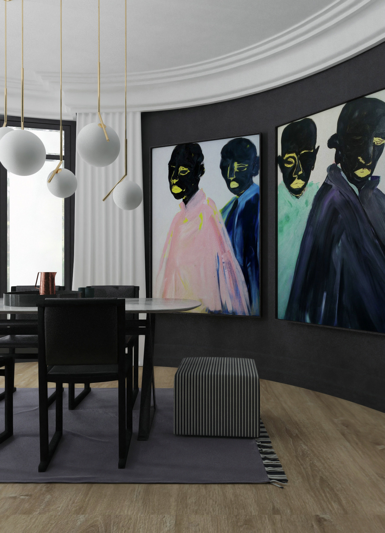 私人住宅的艺术品味碰撞-10