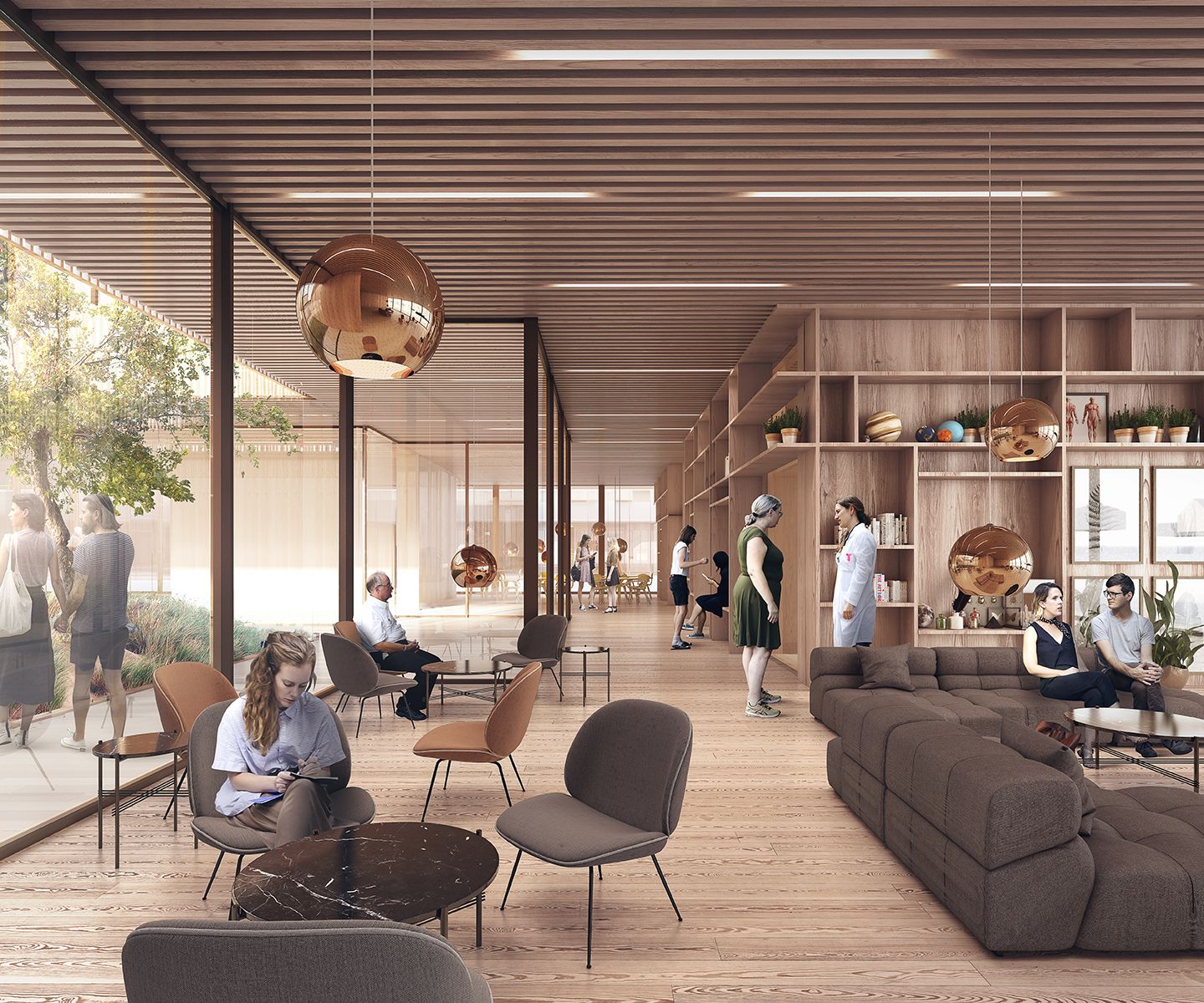 哥本哈根 Steno 糖尿病中心 | 融入自然的疗愈空间-15