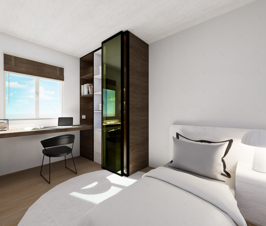 4 room HDB flat(禅意风格4房组屋)-17