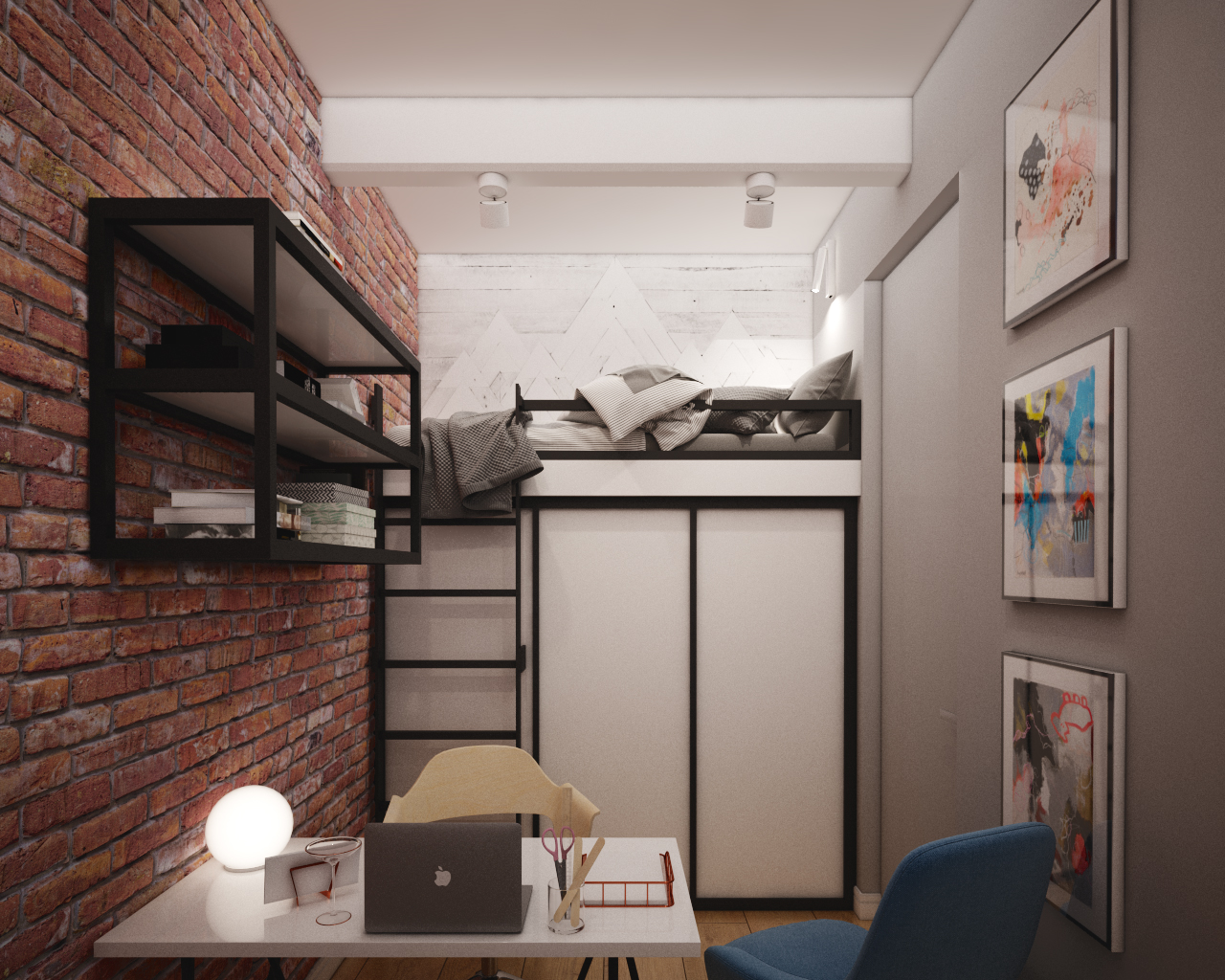 Небольшой лофт в Москве-7