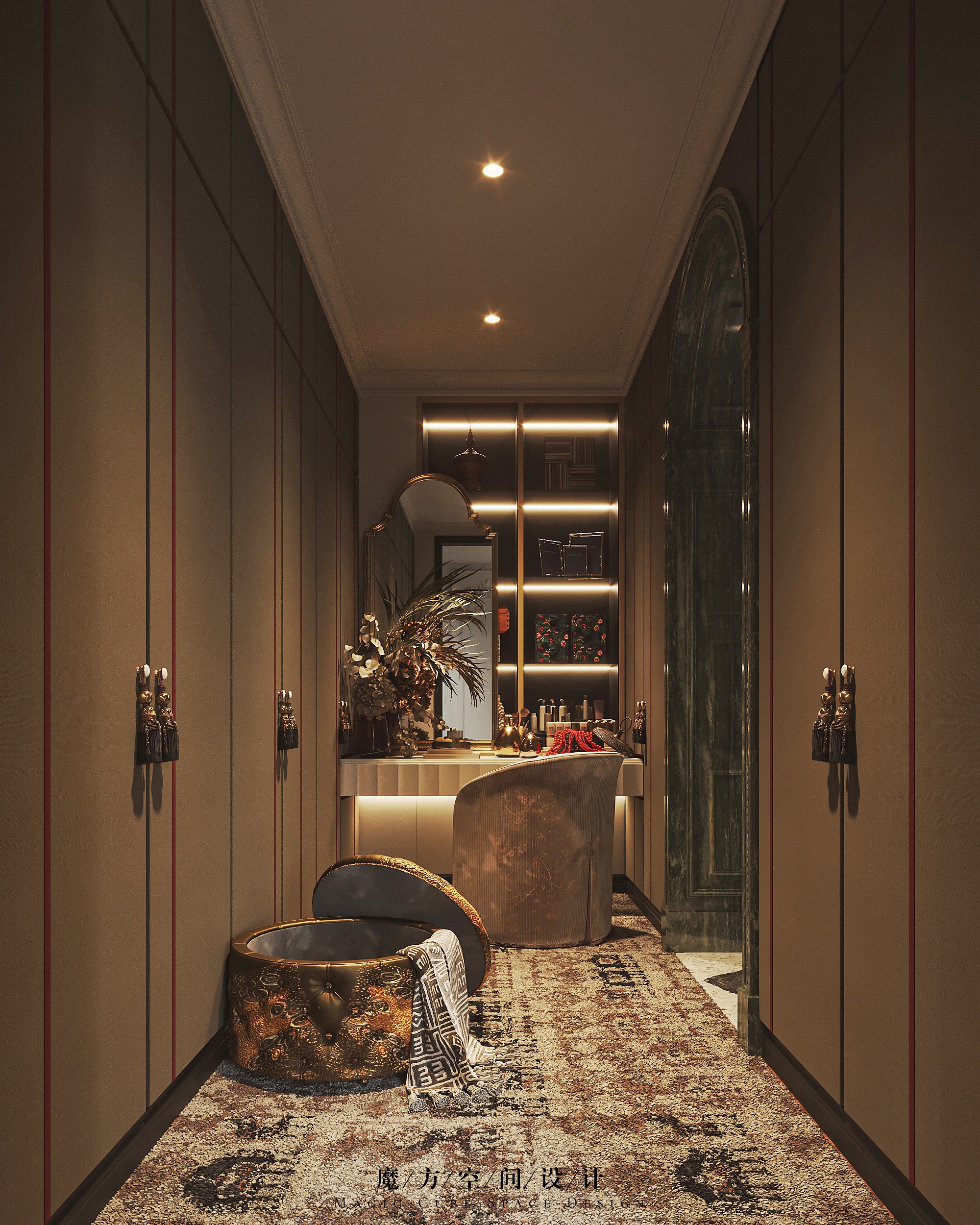 天津•法式复古住宅设计项目丨中国天津丨魔方空间设计-37