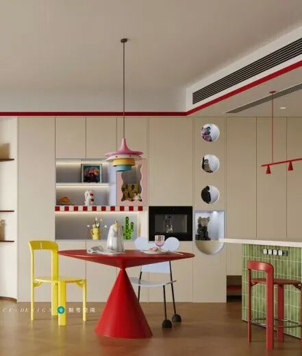 OriginalDesign|作品赏析|留香园126㎡普通户型，装出“宫崎骏动画里的家”，邻居以为进了童话片场…-57