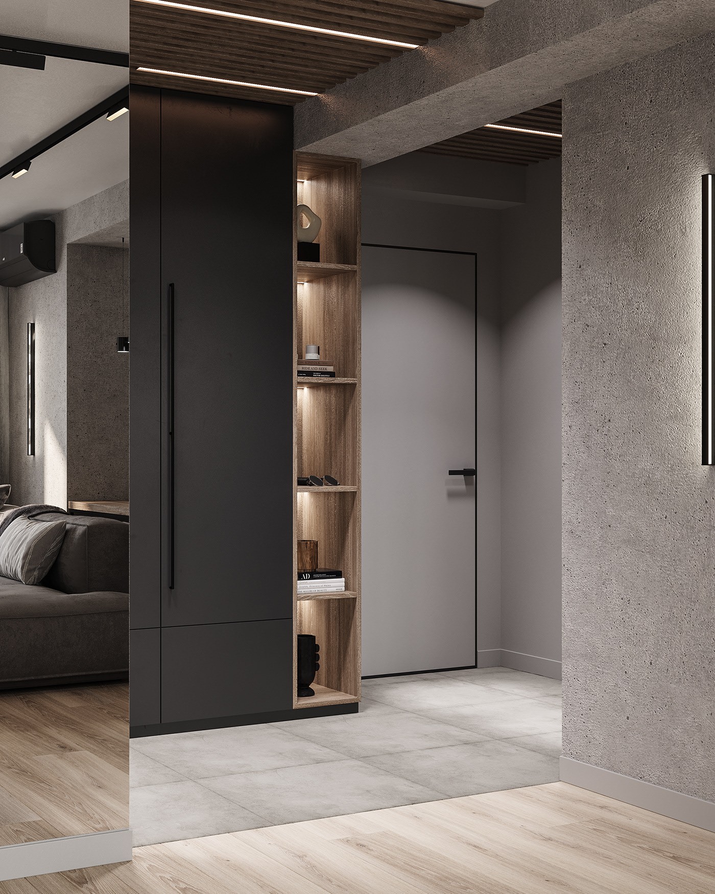 深色系小空间公寓设计 别样的精致！-1