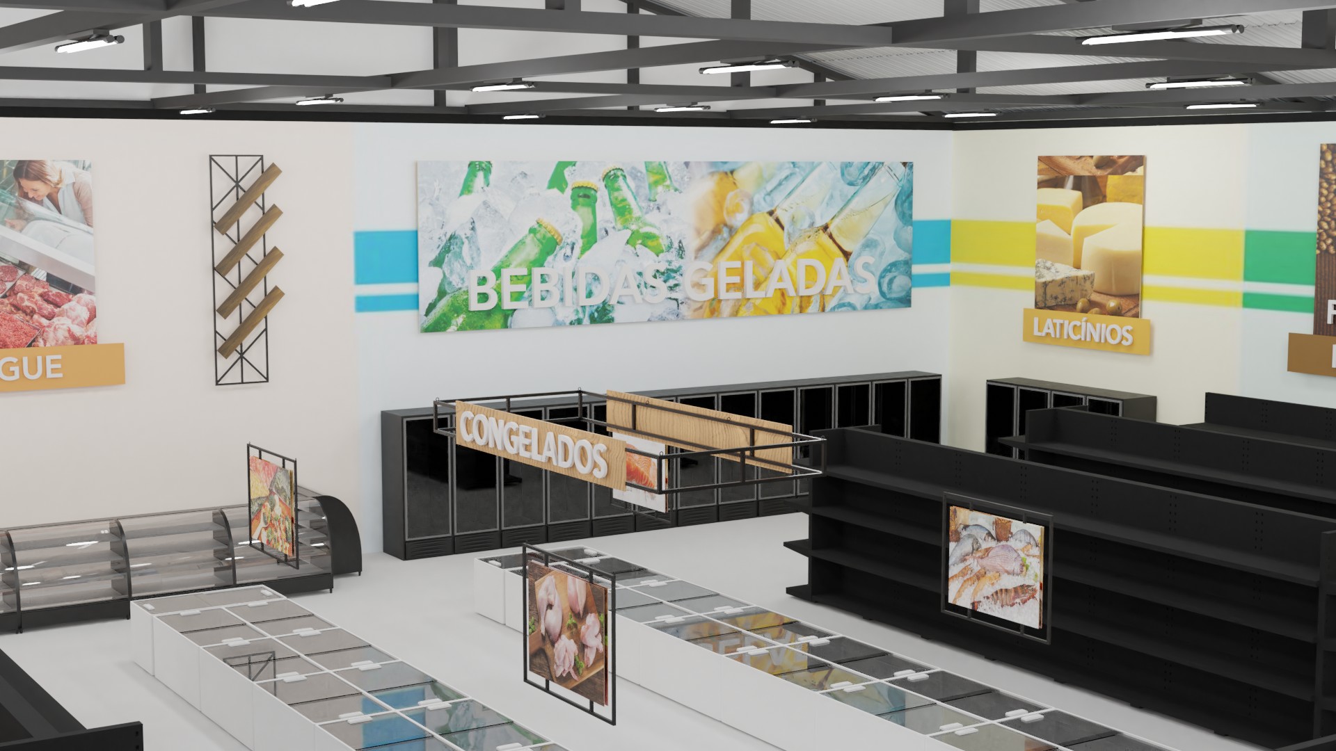 Projeto Interno e Externo 3D para SuperMercado-6