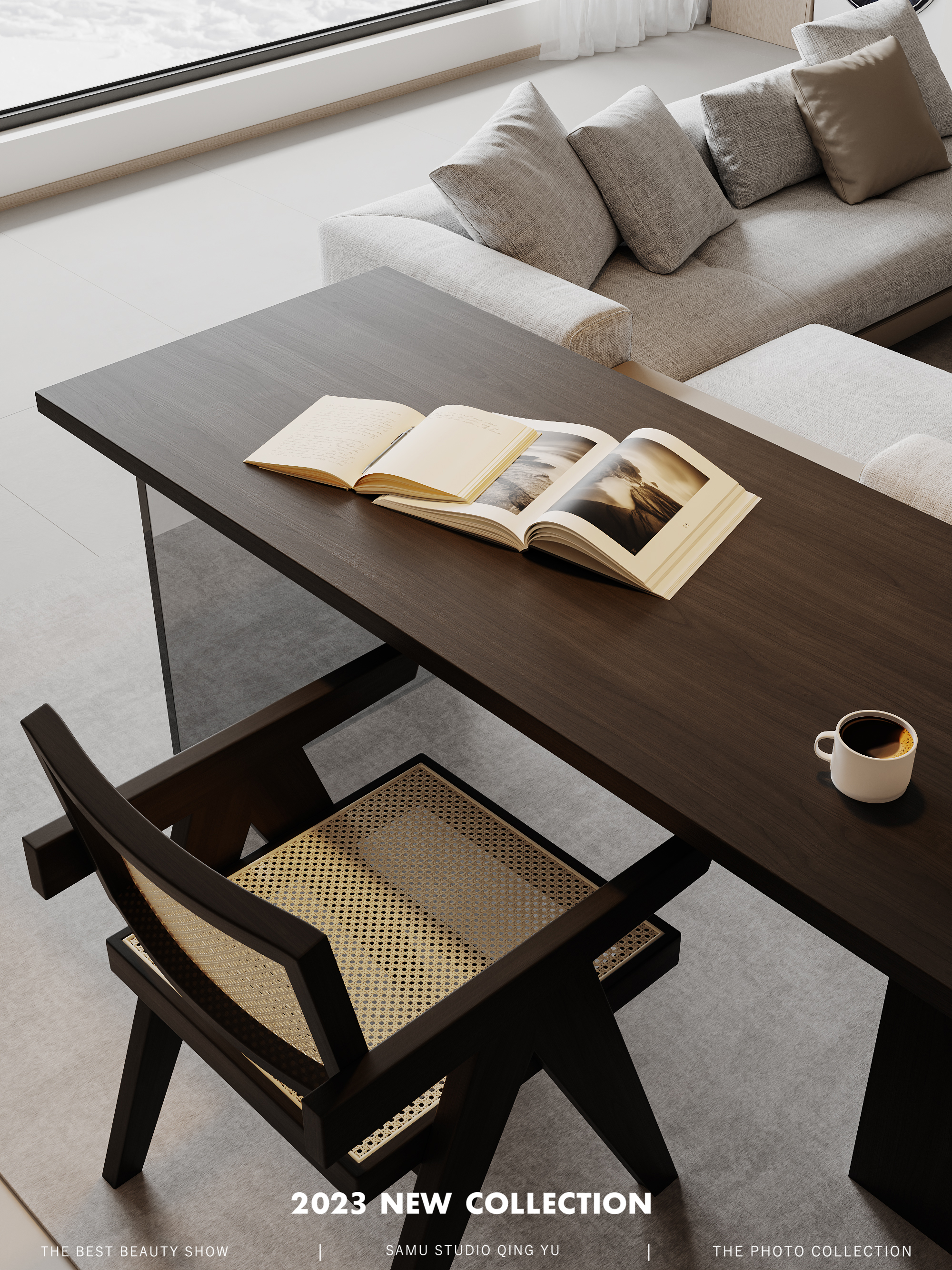 奶油风室内设计案例-3