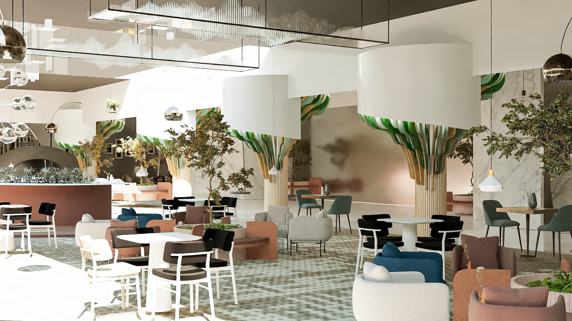 Contemporary cafe and Restaurant interior design-3