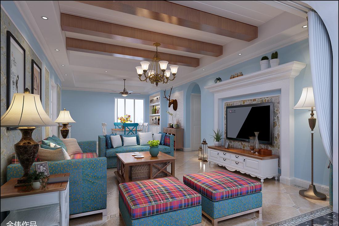 中央大道田园美式混搭设计-2