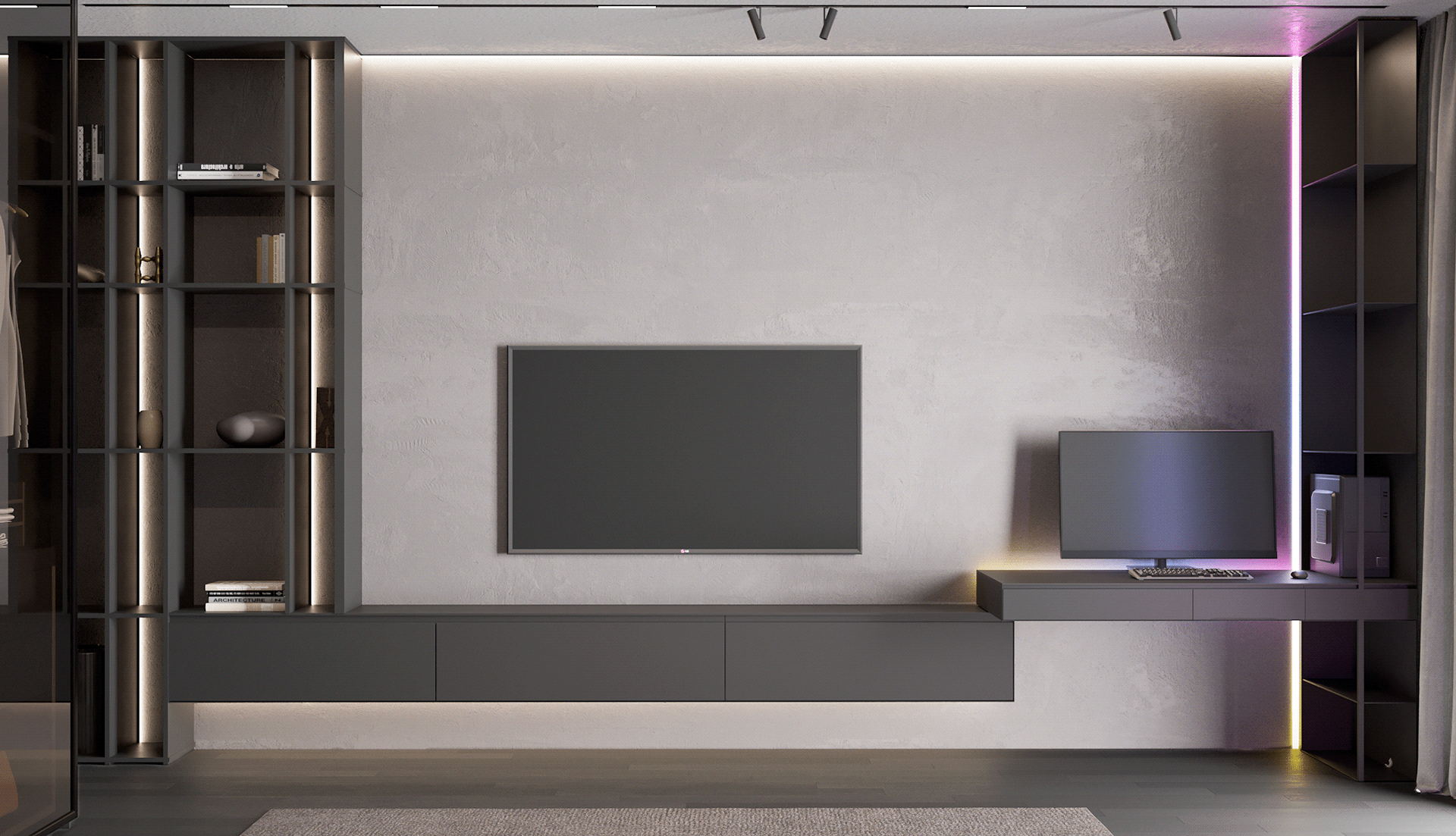 150㎡公寓设计，独特而有趣-13