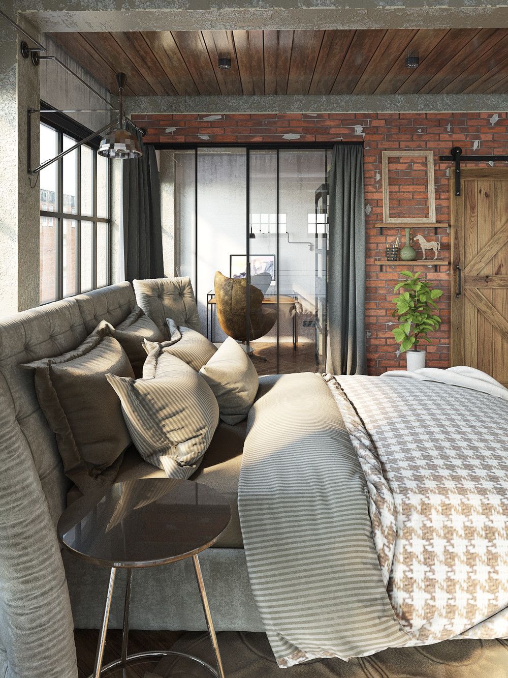 Швейная фабрика: квартира в промышленном стиле | 11 фото-10