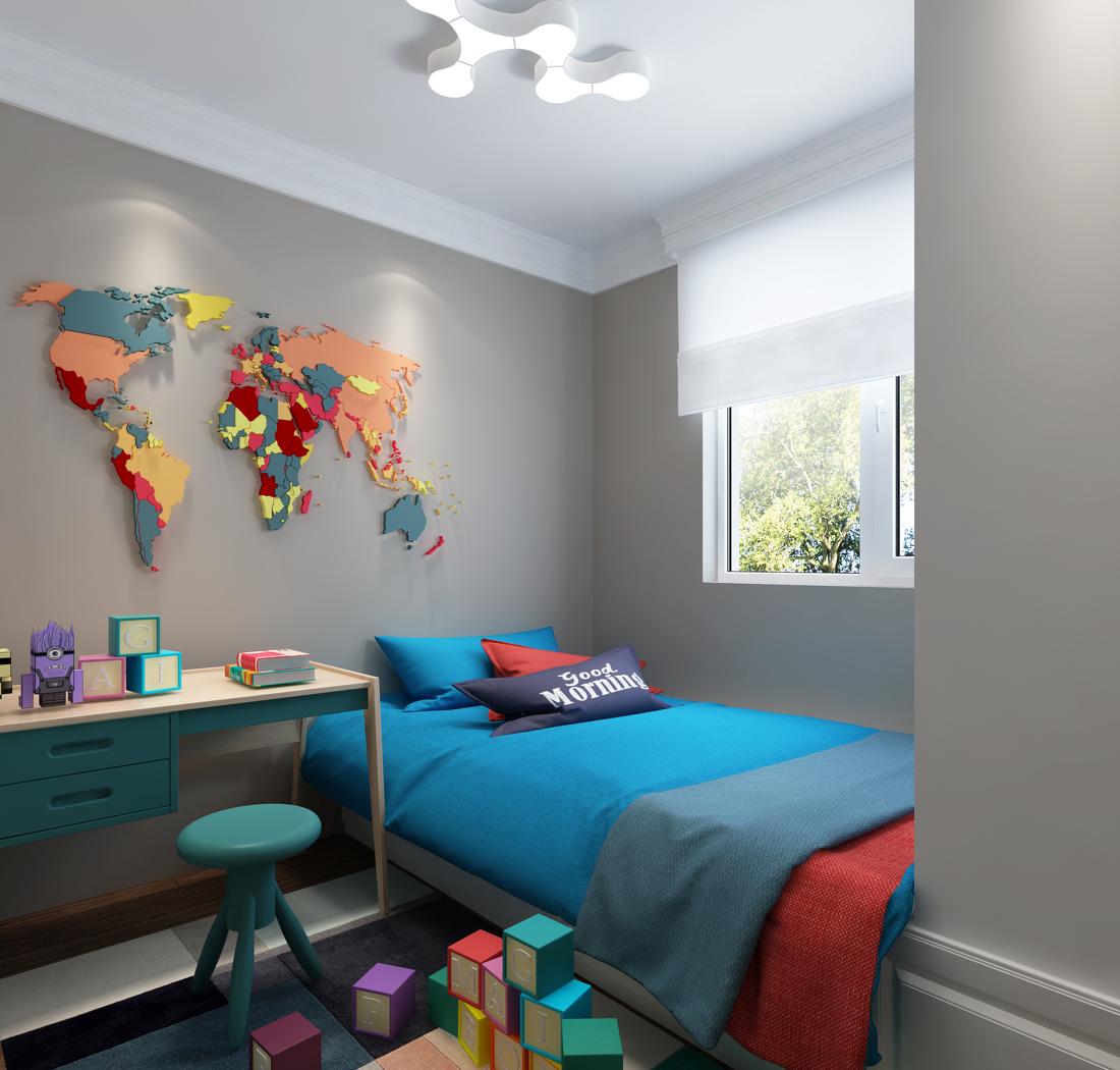 城南逸居148平米简欧风格设计案例-8