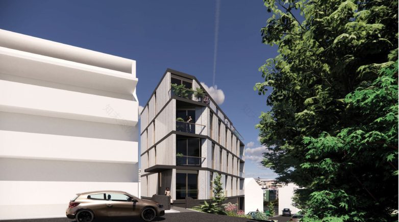 Zvezdari计划建造的三角形住宅楼丨Beging工作室-28