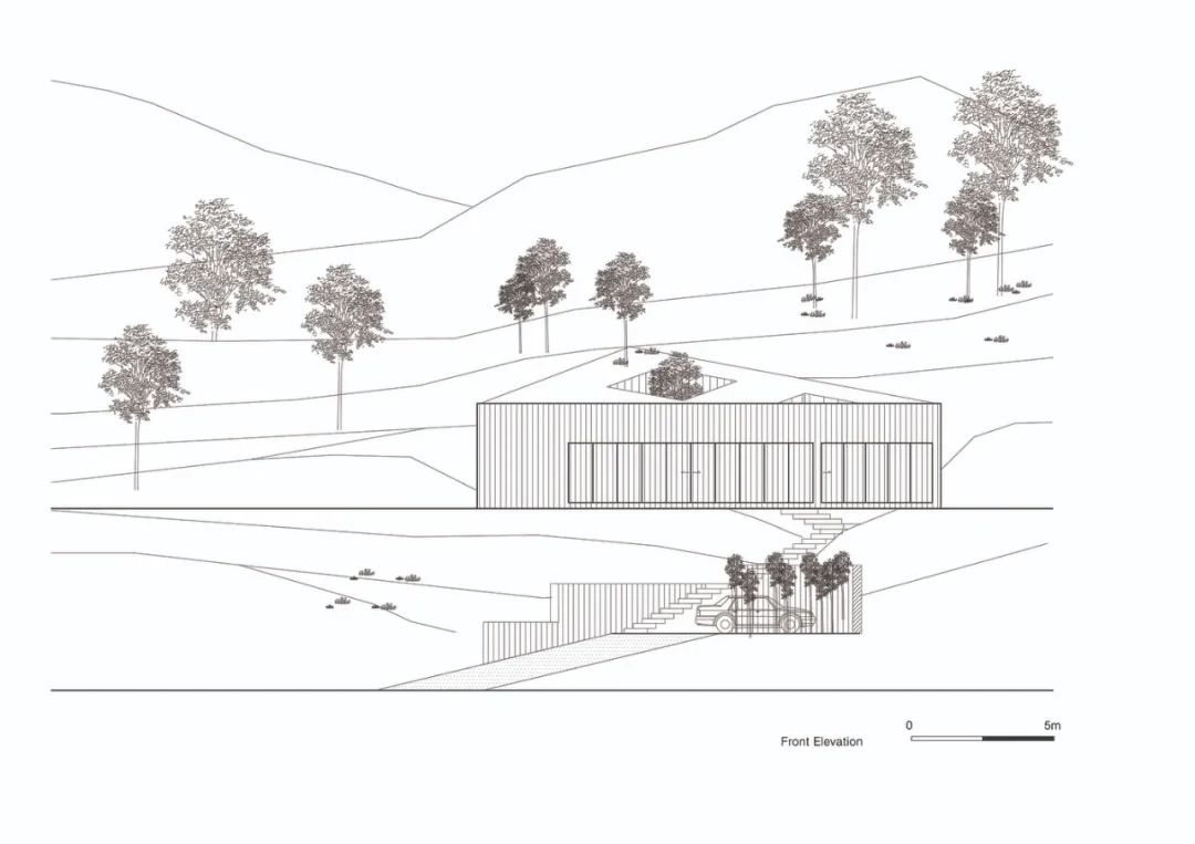 首尔以东的倾斜屋顶乡村住宅-58