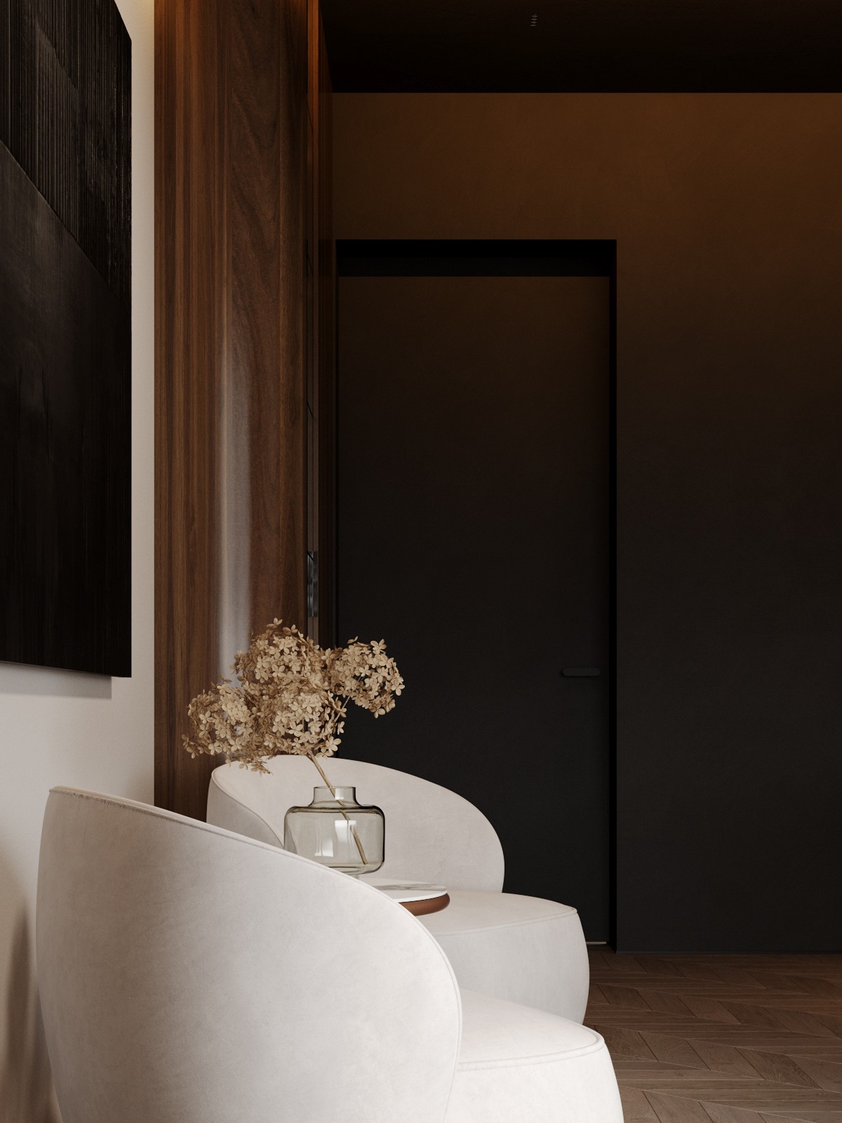 黑棕复古配色空间设计-35