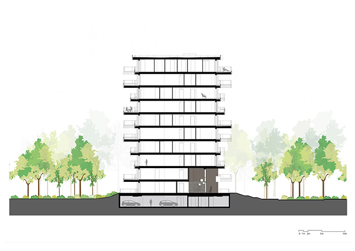 BEAUFORT（由重叠别墅构成的雕刻式塔楼）丨荷兰丨Orange Architects-19