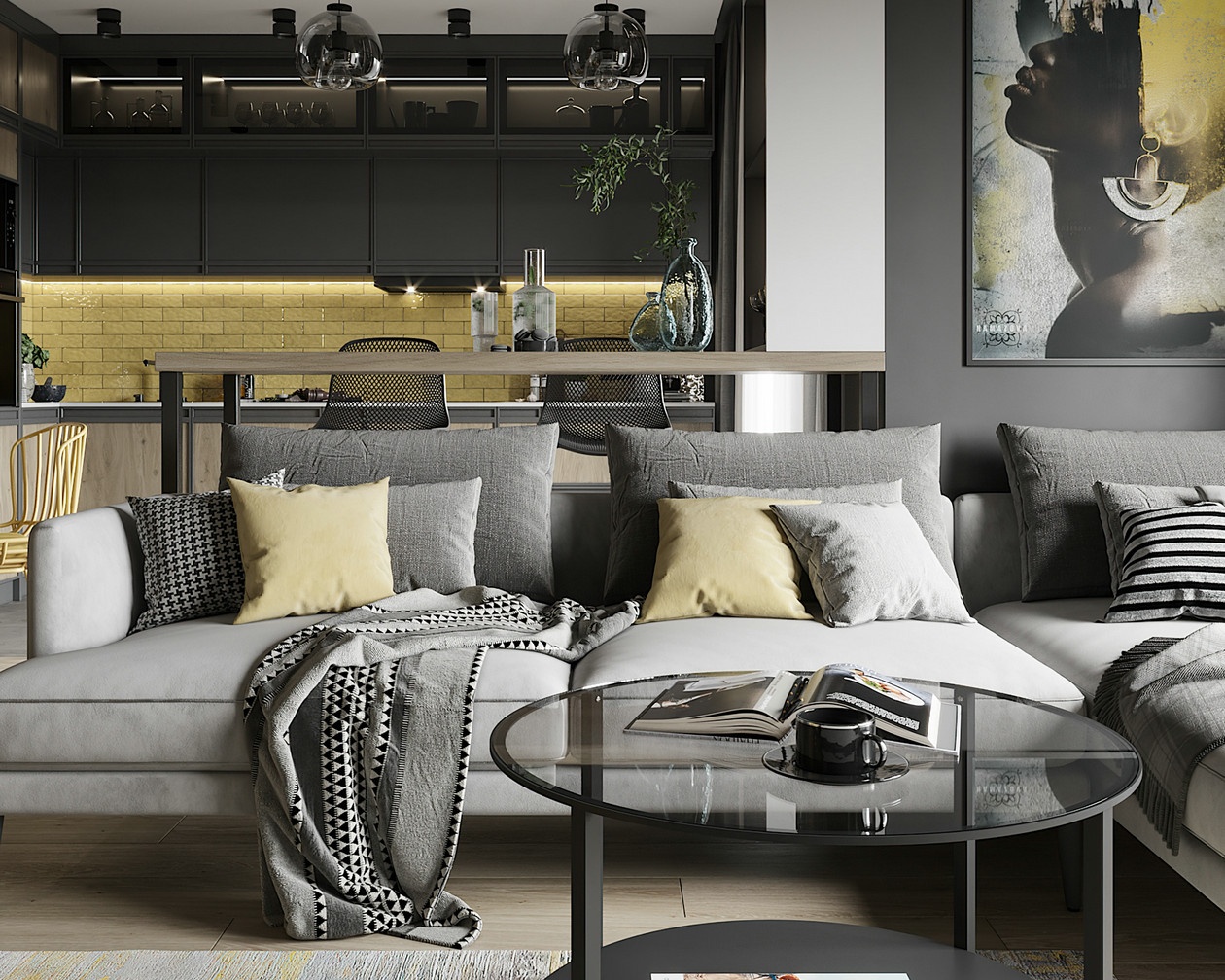 高级灰色系空间设计-5