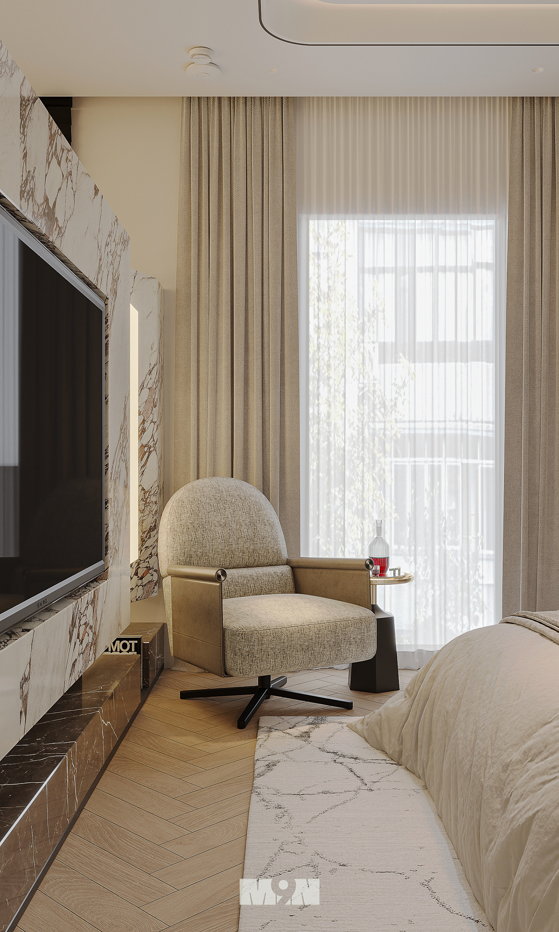 3dsMax· 贵宾主卧场景-13