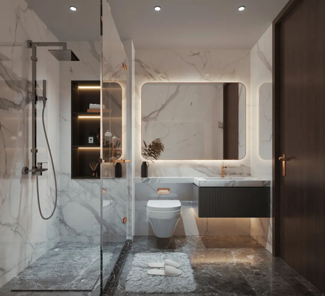 《意美•拾光》 | 极简轻奢,咖色系的四口之家-50