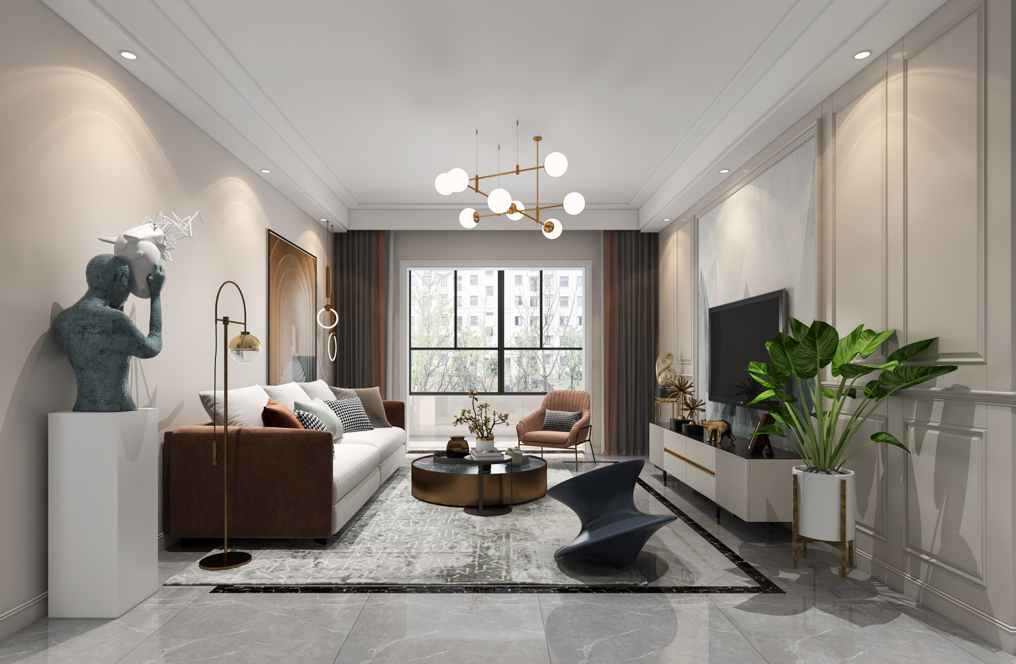 欧式风格装修效果图，精致典雅的高品质生活！-3