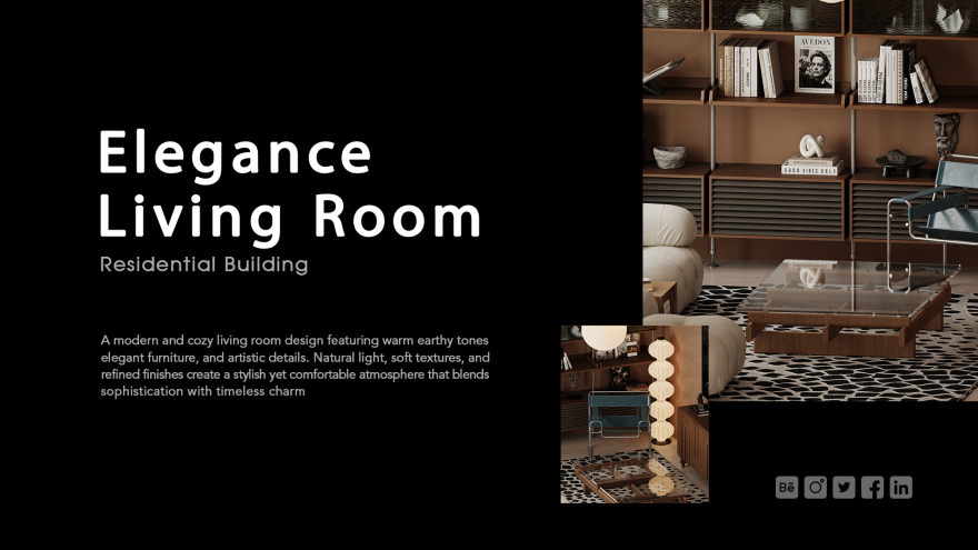 客厅设计丨沙特阿拉伯丨Reel Studio-1