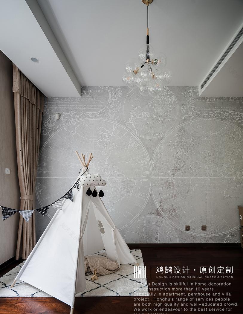 上海别墅三代同堂雅居,高级灰搭配轻奢风-15