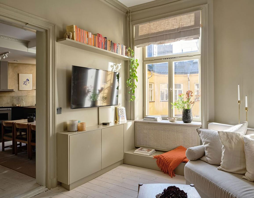 不规则房间和阁楼卧室：斯德哥尔摩的不寻常公寓-3