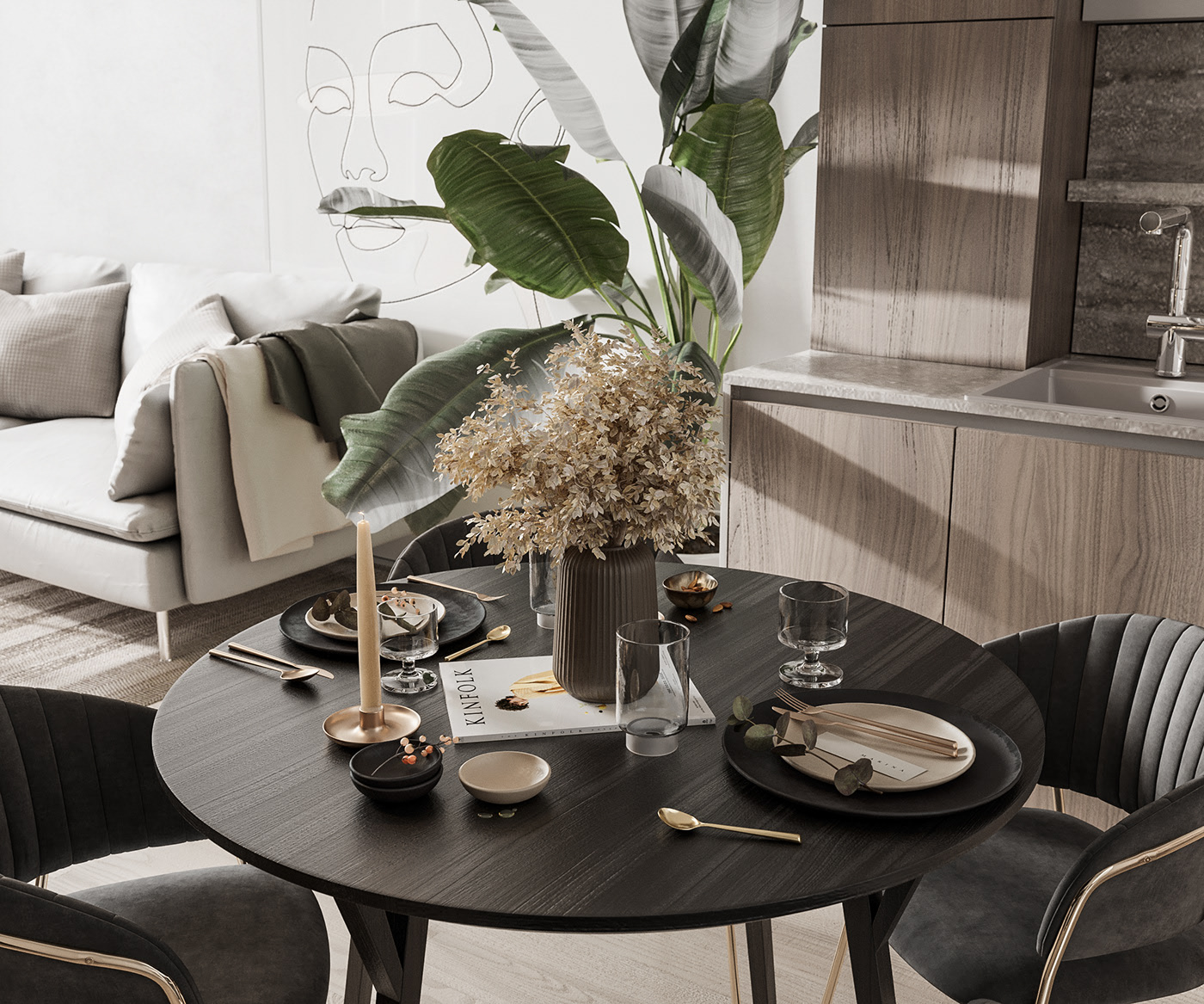 简洁而优雅的现代公寓-3