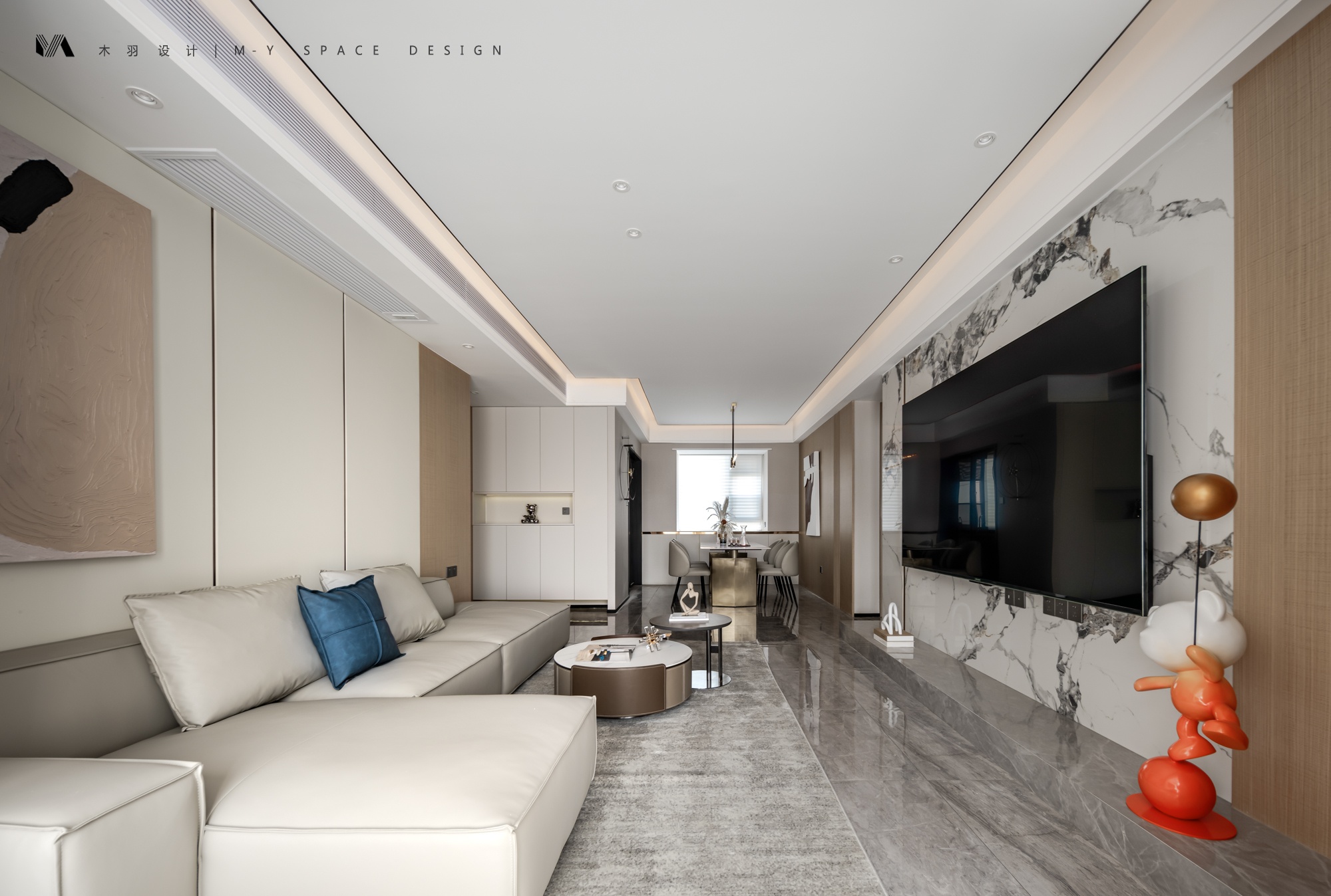 138㎡精装房微改轻奢风设计丨中国武汉丨武汉木羽设计-6