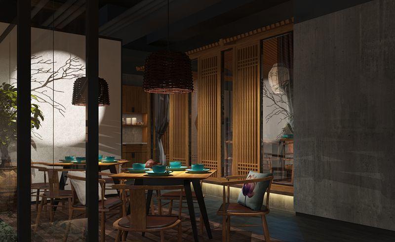 杭州品尚设计中秋万达店主题餐厅设计-5